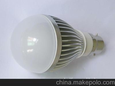 灯杯套件LED灯具配件与B22 5W球泡车铝外壳LED灯具详解及图片鉴赏